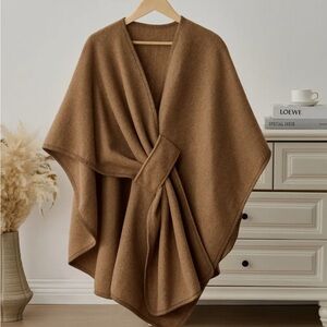 The Fleece Company camel drape Shawl